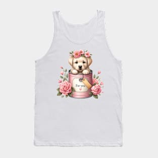 Valentine Labrador Retriever Dog For You Tank Top